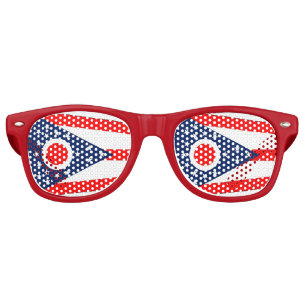 Lunettes de soleil Party Shades avec drapeau de l'