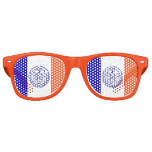 Lunettes de soleil Party Shades avec drapeau de Ne