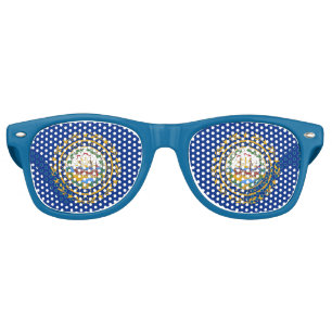 Lunettes de soleil Party Shades avec drapeau du Ne