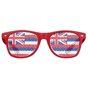 Lunettes de soleil Party Shades avec le drapeau d'