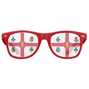 Lunettes de soleil Party Shades avec le drapeau de