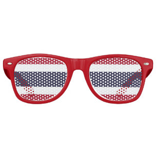Lunettes de soleil Party Shades avec le drapeau de
