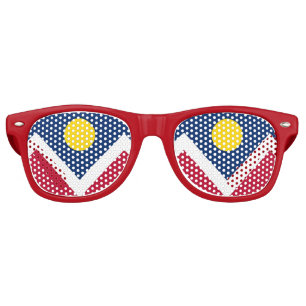Lunettes de soleil Party Shades avec le drapeau de