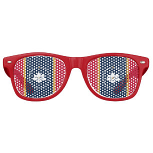 Lunettes de soleil Party Shades avec le drapeau du