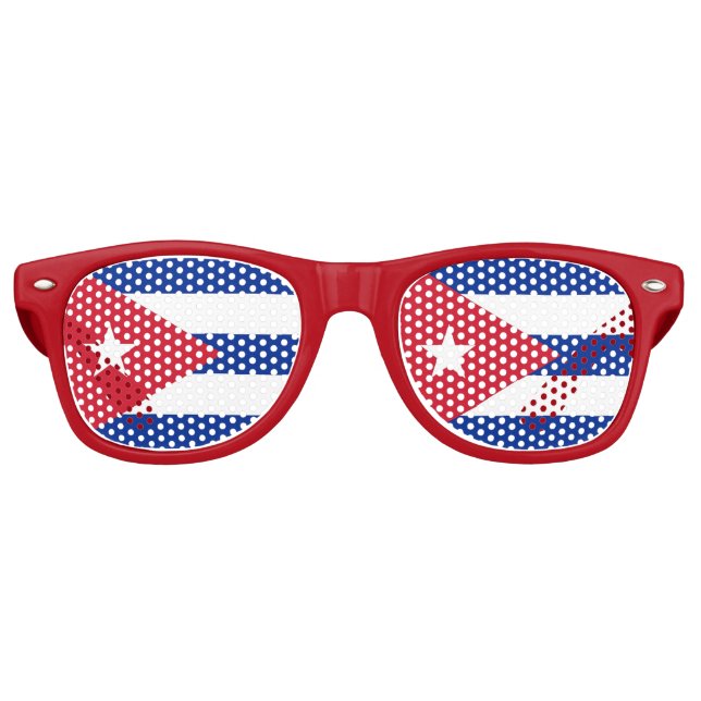 Lunettes de soleil Party Shades - drapeau cubain (Devant)