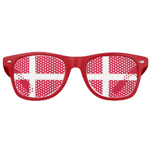 Lunettes de soleil Party Shades - Drapeau Danemark