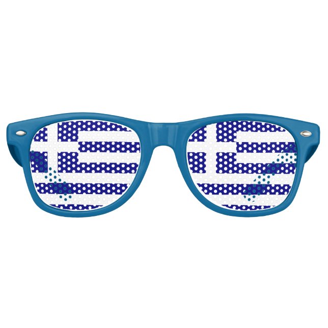 Lunettes de soleil Party Shades - drapeau de la Gr (Devant)