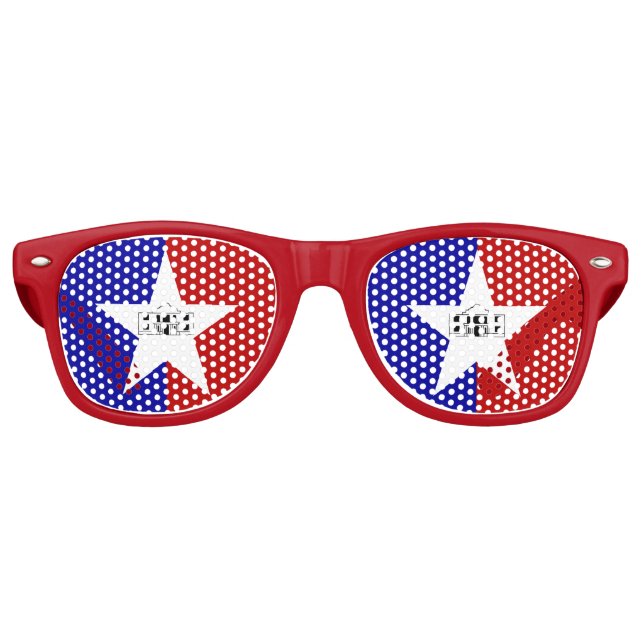 Lunettes de soleil Party Shades - drapeau de San A (Devant)