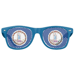 Lunettes de soleil Party Shades - drapeau de Virgi