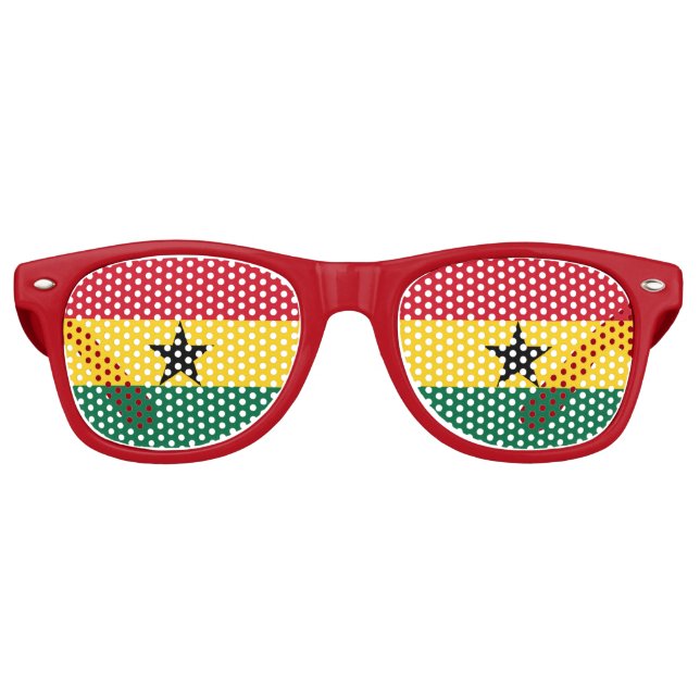 Lunettes de soleil Party Shades - drapeau du Ghana (Devant)