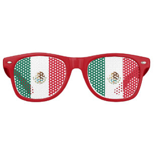 Lunettes de soleil Party Shades - drapeau du Mexiq