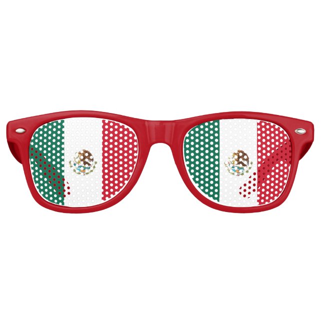 Lunettes de soleil Party Shades - drapeau du Mexiq (Devant)