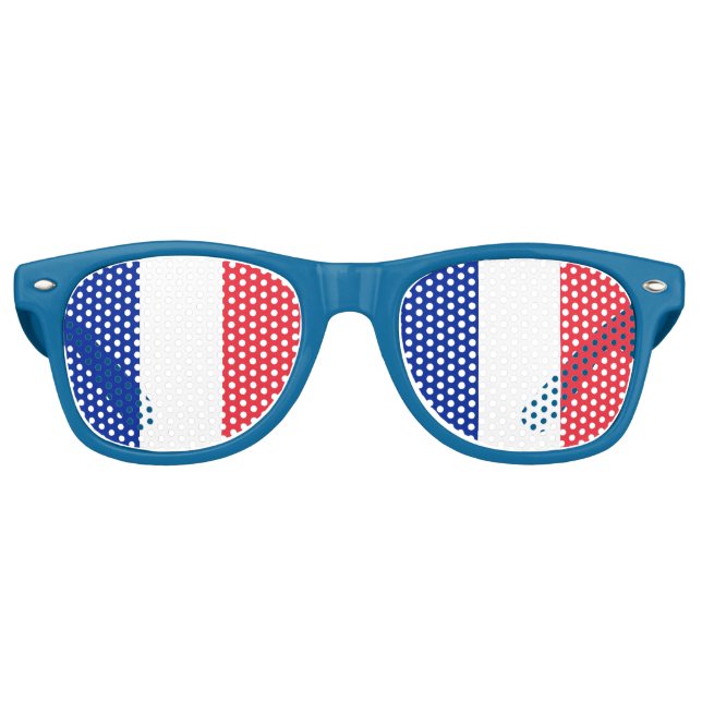 Lunettes de soleil Party Shades - drapeau français (Devant)