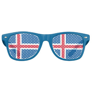 Lunettes de soleil Party Shades - drapeau islandai