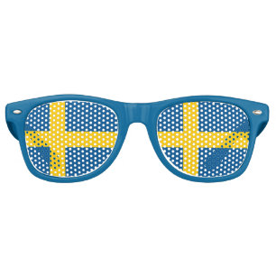 Lunettes de soleil Party Shades - Drapeau Suède