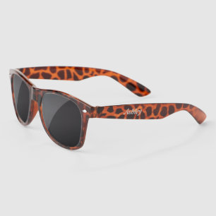 Lunettes De Soleil Poster de animal brun personnalisé lense foncé