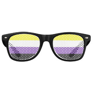 Lunettes de soleil pour drapeau de la fierté non b