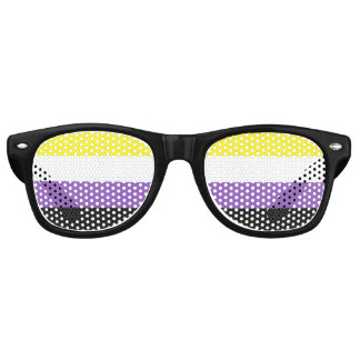 Lunettes de soleil pour drapeau de la fierté non b