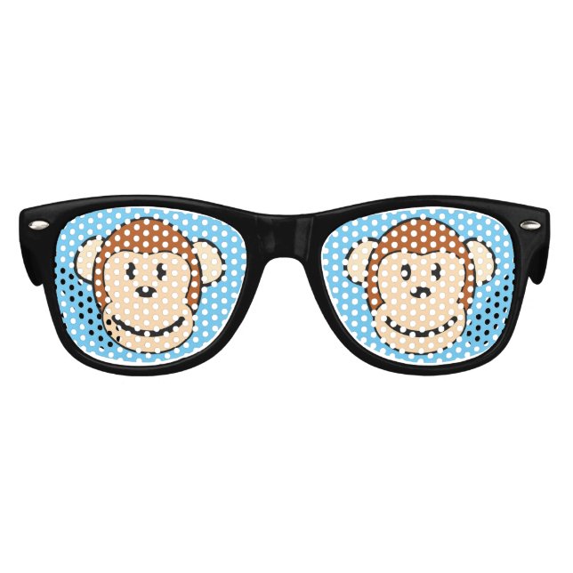 Lunettes de soleil pour enfants visage singe (Devant)