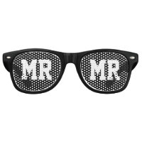 Lunettes de soleil pour mariés Mr et Mrs pour jeun
