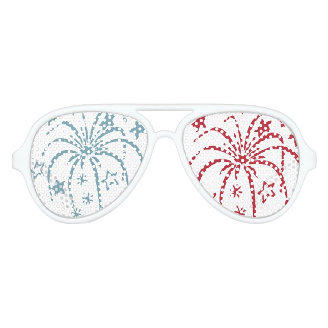 Lunettes de soleil Red White and Blue Fireworks Pa (Devant)