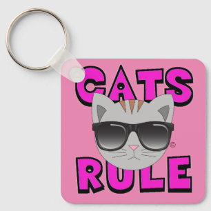 Lunettes de soleil Règle Chats Porte-clés Kitty
