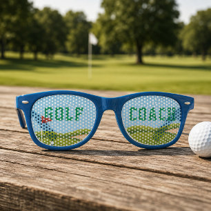 Lunettes de soleil rétro amusantes pour entraîneur