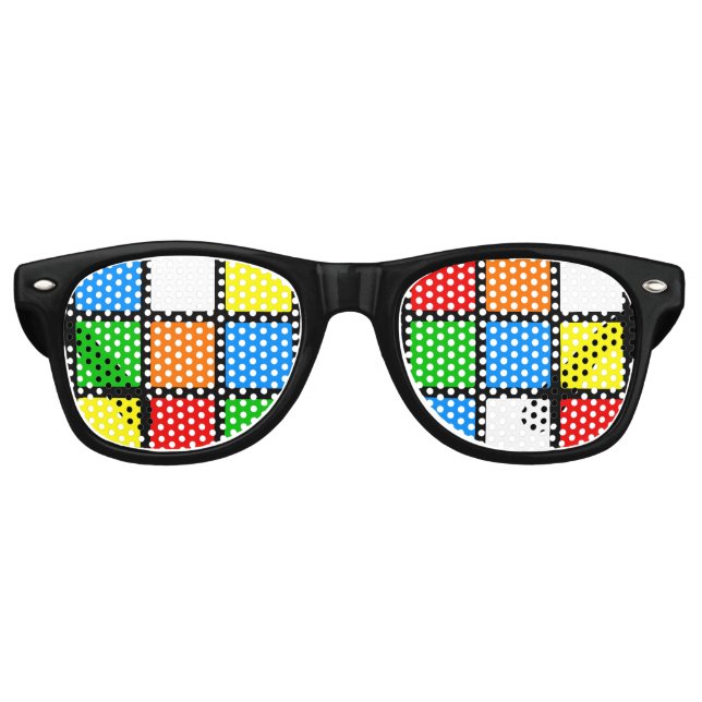 Lunettes de soleil Retro Color Puzzle (Devant)