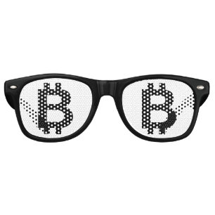 Lunettes de soleil rétro de fête B Bold Bitcoin