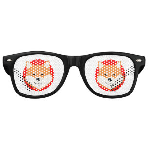 Lunettes de soleil rétro de fête originales Shiba