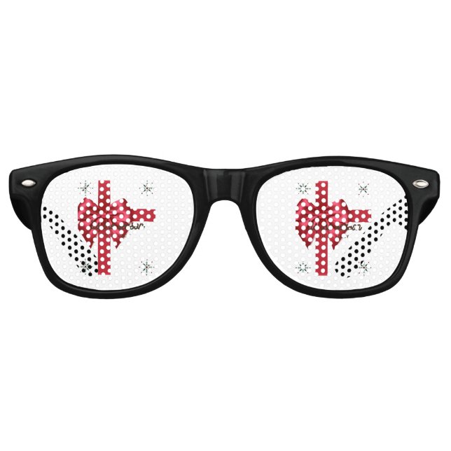 Lunettes de soleil rétro de la fête rouge de la sa (Devant)