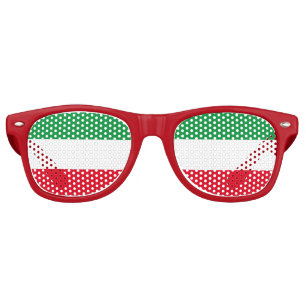 Lunettes de soleil rétro du drapeau de Rhénanie-du