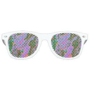 Lunettes de soleil rétro en marbre aigre