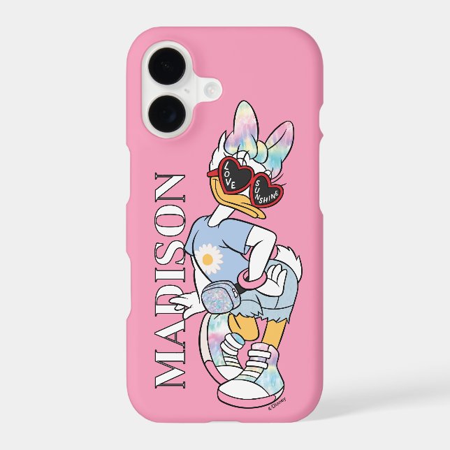 Lunettes de soleil rétro "Love Sunshine" Daisy Gra (Verso)