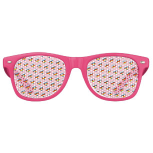 Lunettes de soleil rétro Motif Rainbow Heart