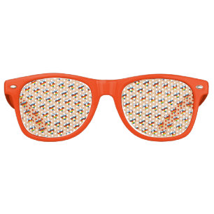 Lunettes de soleil rétro Motif Rainbow Heart