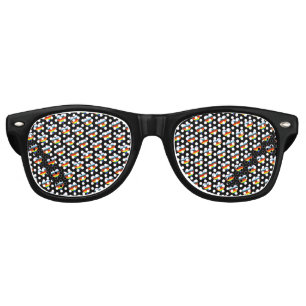 Lunettes de soleil rétro Motif Rainbow Heart