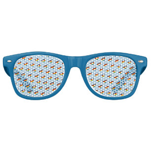Lunettes de soleil rétro Motif Rainbow Heart