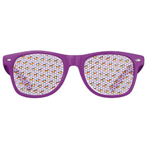 Lunettes de soleil rétro Motif Rainbow Heart