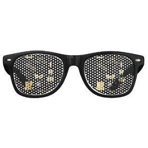 Lunettes de soleil rétro pour la fête de la Nouvel
