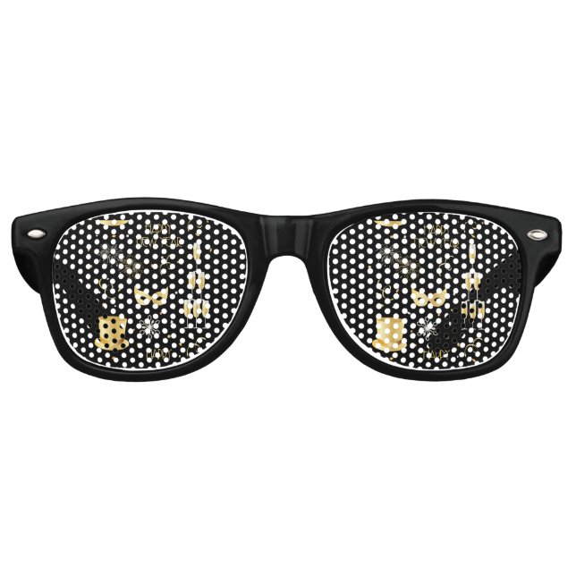 Lunettes de soleil rétro pour la fête de la Saint- (Devant)