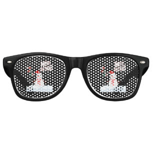 Lunettes de soleil rétro pour la fête de Noël avec