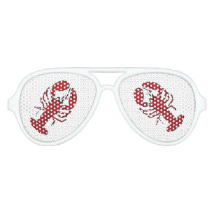 Lunettes de soleil rétrogrades de homard rouge