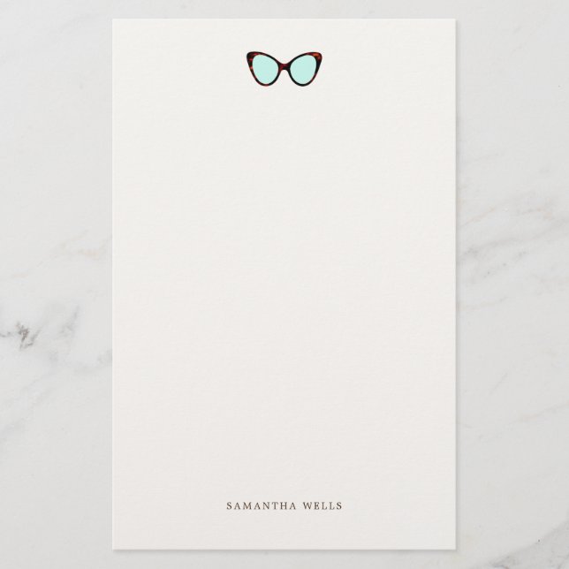 Lunettes de soleil rétros Papeterie personnalisée (Devant)