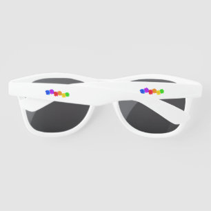 Lunettes De Soleil Roses arc-en-ciel
