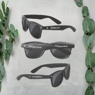 Lunettes De Soleil Script personnalisé Sunglass Cadeaux de mariage