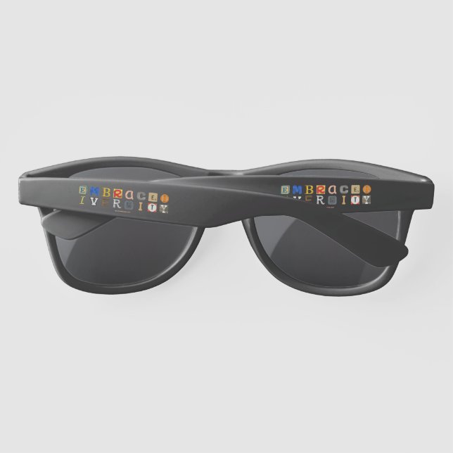 Lunettes De Soleil SlipperyJoe embrasse la métaphore de la diversité  (Dos)