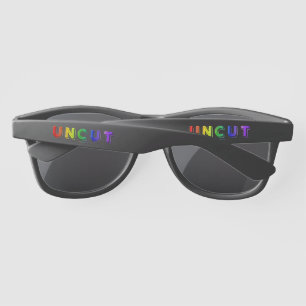 Lunettes De Soleil SlipperyJoe non coupé vibrant vivant néon arc-en-c