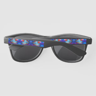 Lunettes De Soleil SlipperyJoe NYC graffiti lune entourée tourbillonn