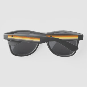 Lunettes De Soleil SlipperyJoe's Bear Pride drapeau de la texture du 